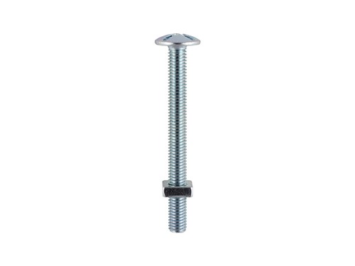 Roofing Bolts and Square Nuts M6 x 40mm - Pack of 8