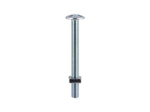 Roofing Bolts and Square Nuts M6 x 40mm - Pack of 8