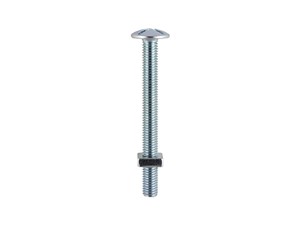 Roofing Bolts and Square Nuts M6 x 60mm - Pack of 6