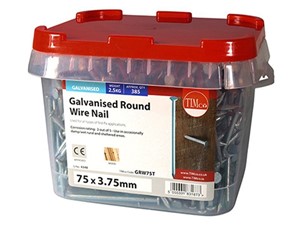 Round Wire Nail Galvanised 75mm x 3.75g 2.5kg