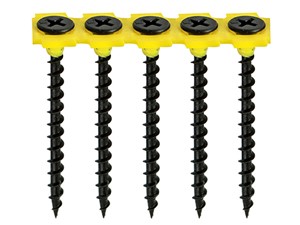 Coarse Collated Drywall Screws Black - 3.5 x 45mm