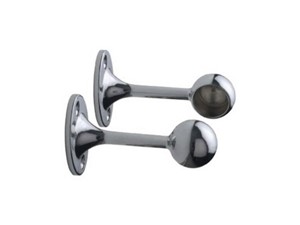 Rothley Chrome Plated Deluxe End Brackets 25mm Pack of Two