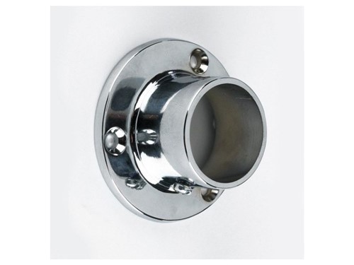 Rothley Chrome Plated Super Deluxe End Socket 25mm - Pack of 2