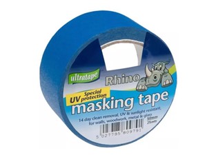 Ultratape Rhino UV Resistant Blue Masking Tape 50mm x 25m