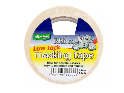 Ultratape Rhino Low Tack Masking Tape 25mm x 50m