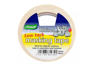 Ultratape Rhino Low Tack Masking Tape 25mm x 50m