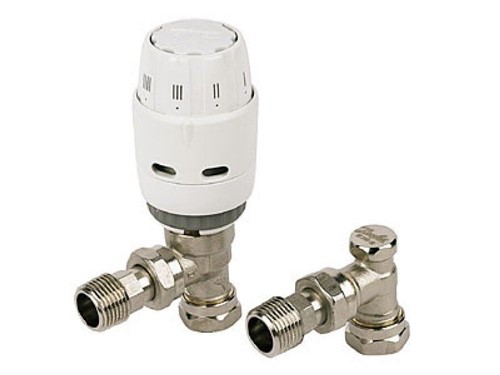 Danfoss RAS-C2 Reversible Angled TRV & Lockshield [15mm]