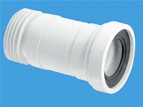 McAlpine Straight Flexible WC Connector [110mm x 140 > 310mm]