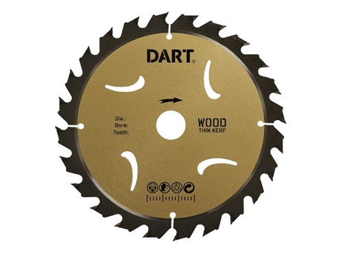 DART Gold ATB Wood Saw Blade - 165Dx20Bx24Z