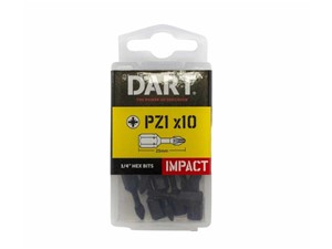 Dart PZ1 Impact Driver Bit 25mm - Pack of 10