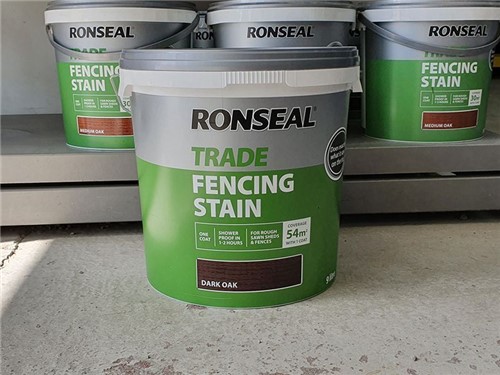 Ronseal Dark Oak Fence Stain Trade 5 Litre