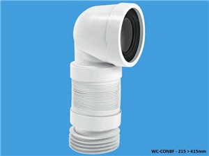 McAlpine Flexible WC Connector 90Deg [215 > 415mm]