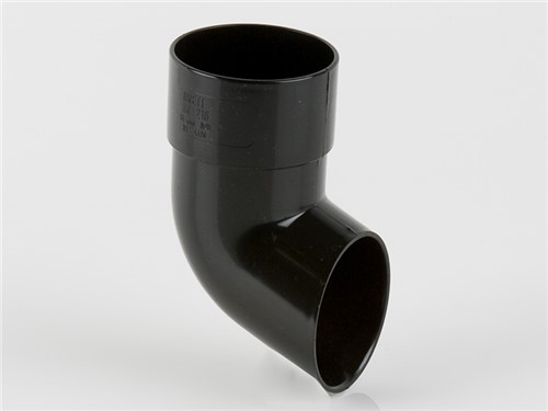 Round Downpipe Shoe 68mm - Black