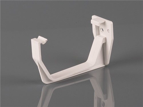 Square Gutter Fascia Bracket 114mm - White