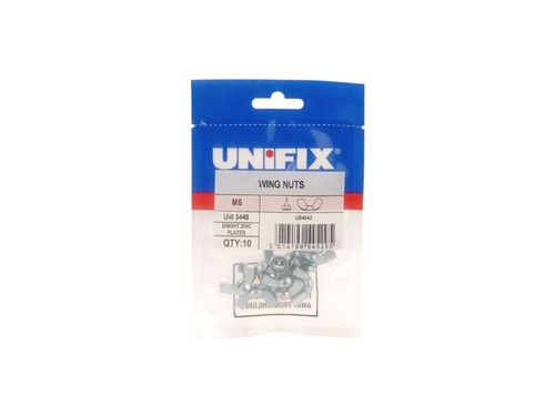 Unifix Wing Nuts BZP