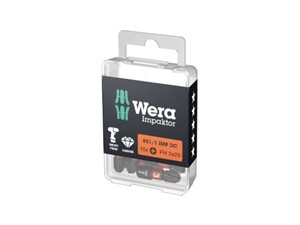 Wera Impaktor 851/1 Phillips bits PH3x25mm Pack of 10