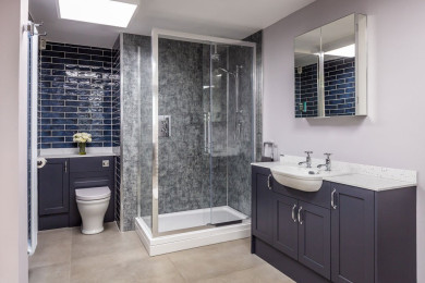 Blue Bathroom Inspiration = Bathroom Displays at Sleaford Showroom