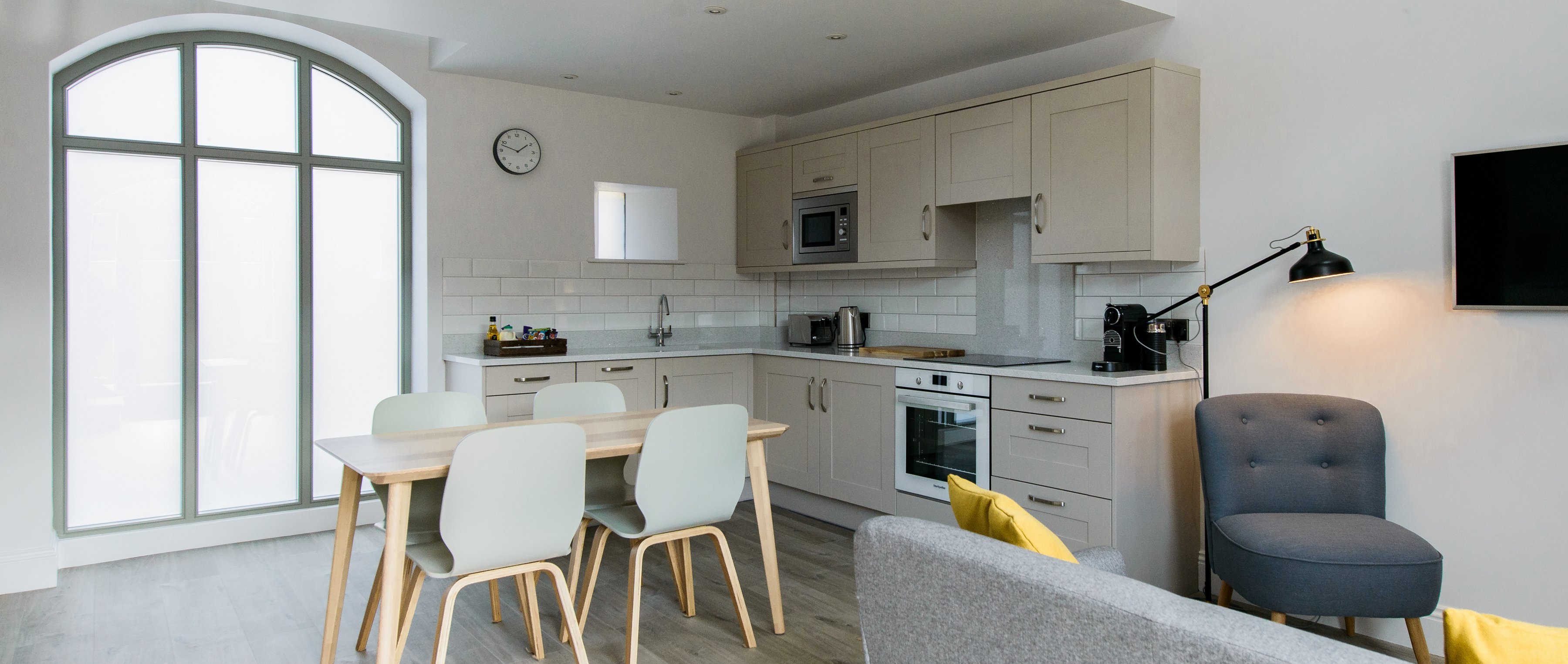 Shaker kitchens for Barn Conversion apartments