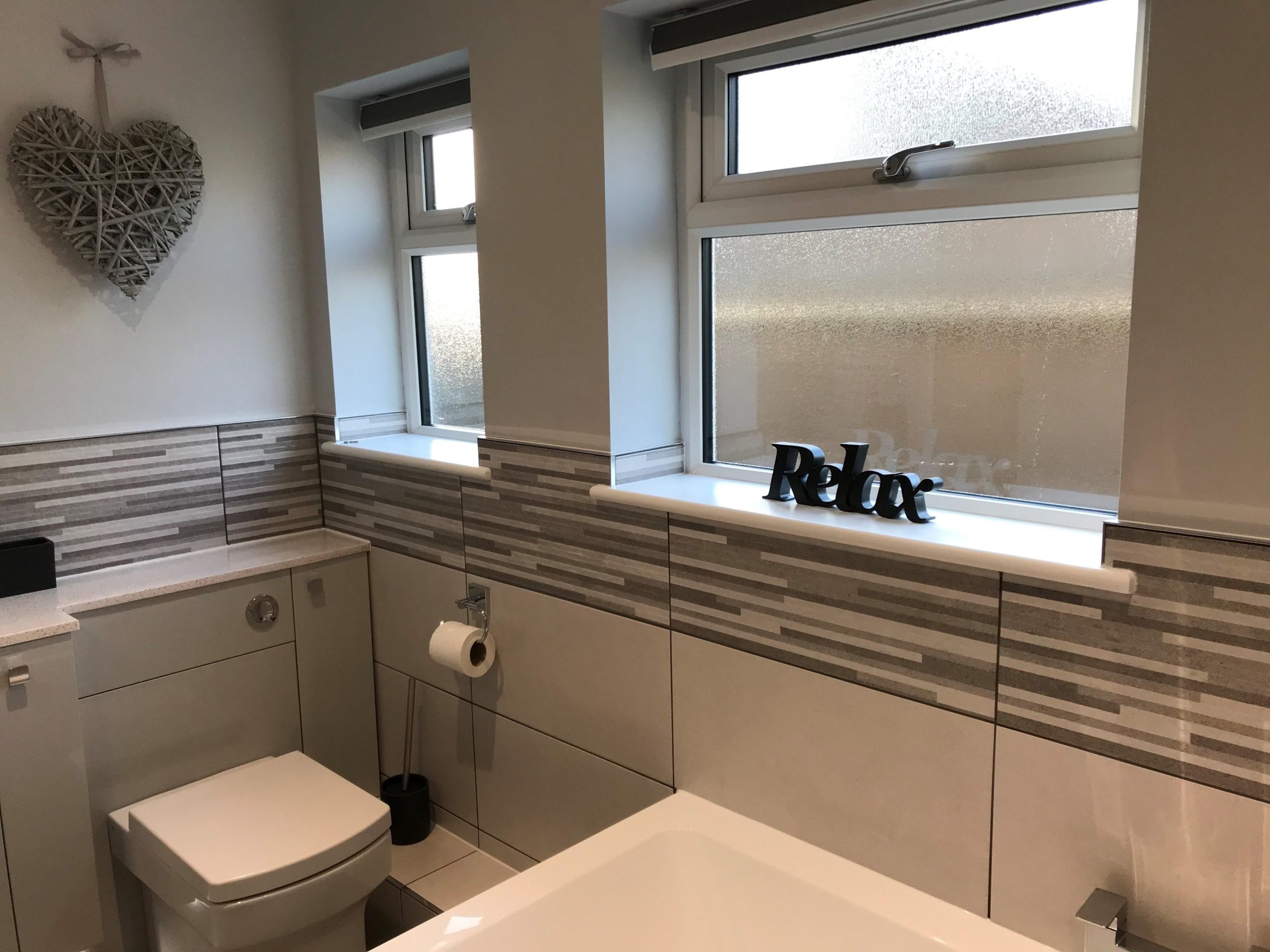 Contemporary family bathroom