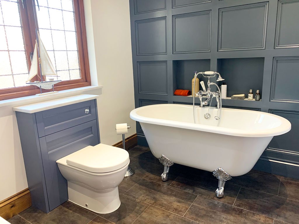 Traditional Paneled Bathroom