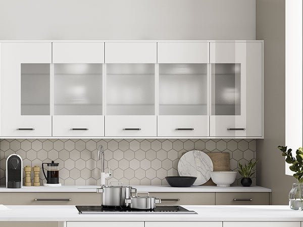 Symphony Kitchen - Alta Gloss Pure White Glazed Wall Units