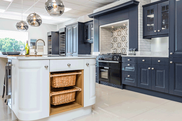 Painted Shaker kitchen - be bold with a blue kitchen