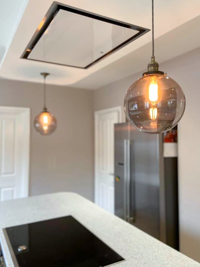 Pendant lighting and NEFF overhead extractor