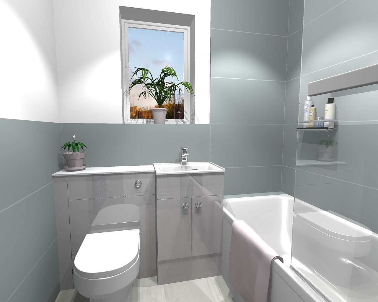 3D models small bathroom furniture