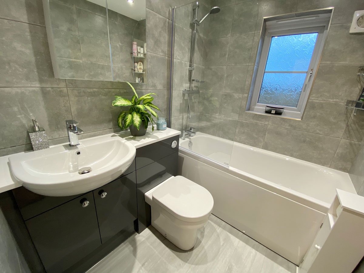 Modern bathroom suite