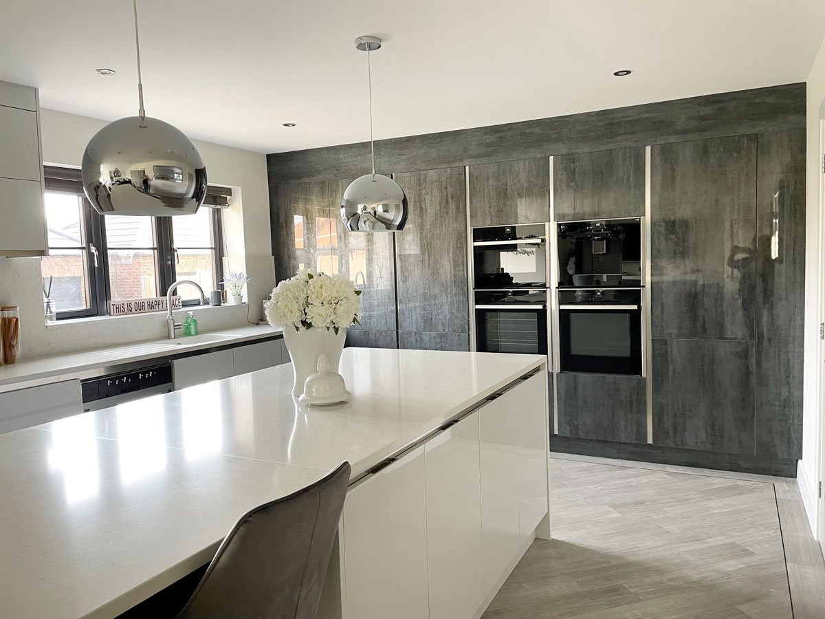 Grey and white Kitchen from Sheraton Kitchens