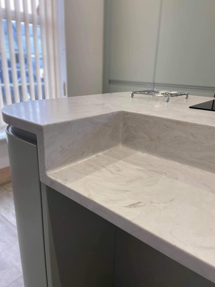 Dropped Waterfall Worktop