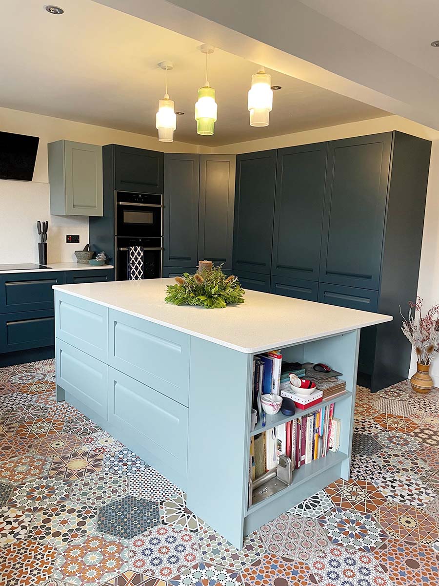 Two Tone Kitchen and Kitchen Island