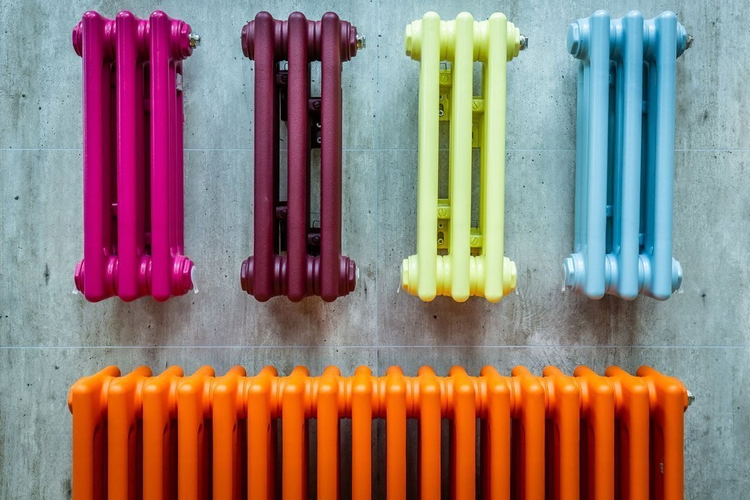 Go bold with colour and choose a colourful radiator