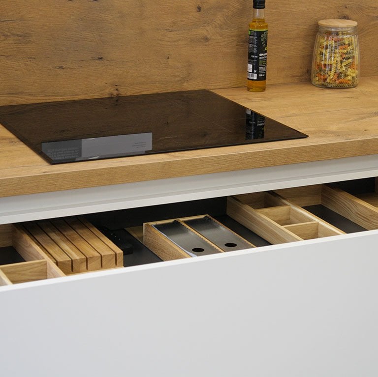 Drawers below