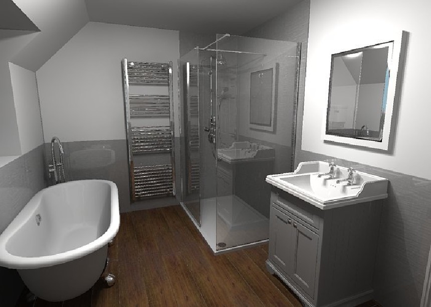 Free 3D bathroom design