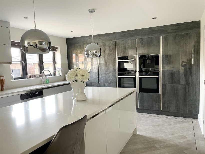 Grey and white Kitchen from Sheraton Kitchens
