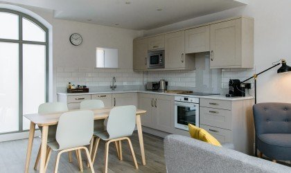 Shaker kitchens for Barn Conversion apartments