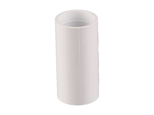 Overflow Straight Connector 21.5mm White