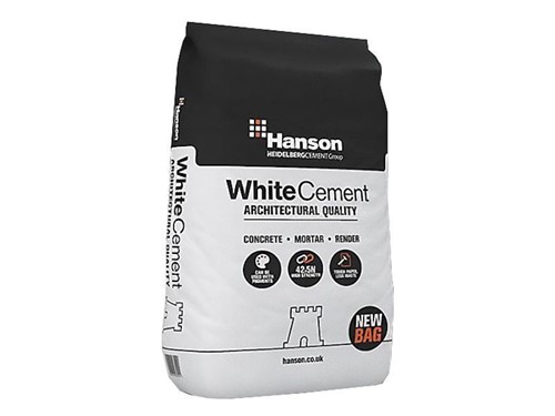 Hanson Castle White Portland Cement 25kg Bag